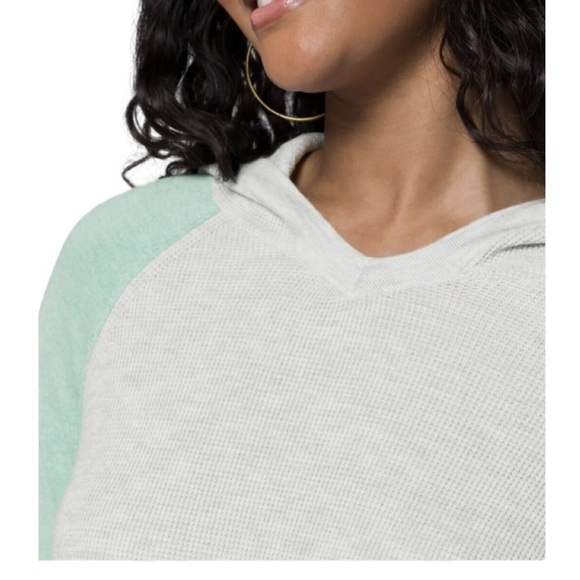 Evolution By Cyrus Colorblock Hooded Waffle Top NWT Size 2X - Picture 3 of 11